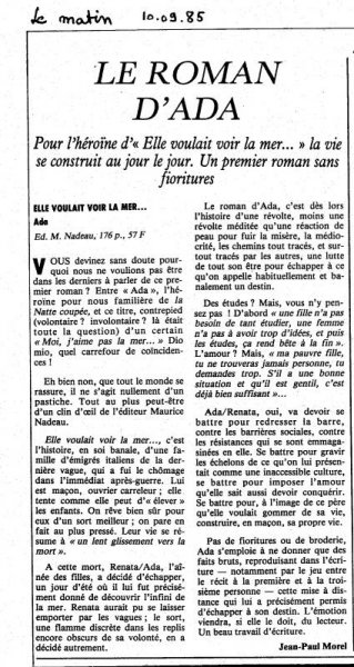 Le roman d'ada